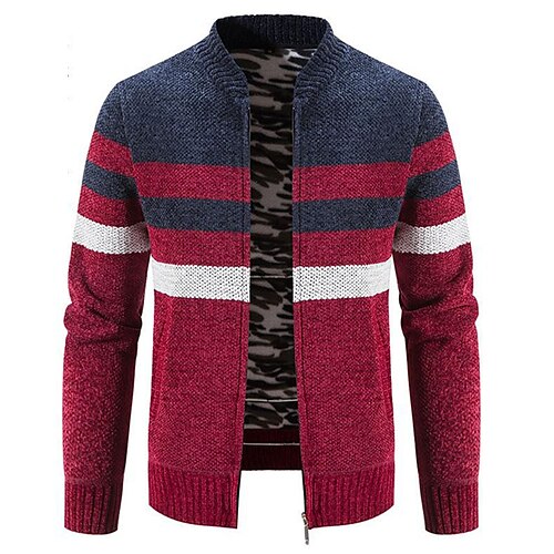 Per uomo Cardigan Maglione Maglione in pile A coste Maglia Cerniera Lavorato a maglia Color Block Colletto Mao Top caldi Contemporaneo moderno Da tutti i giorni Per uscire Abbigliamento Autunno
Per uomo Cardigan Maglione Maglione in pile A coste Maglia Cerniera Lavorato a maglia Color Block Colletto Mao Top caldi Contemporaneo moderno Da tutti i giorni Per uscire Abbigliamento Autunno