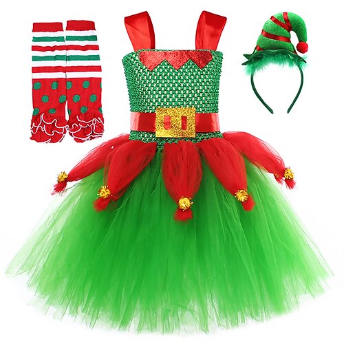 Christmas Princess Flower Girl Dresses Spaghetti Strap Knee Length Nylon with Sash / Ribbon Bow(s) Tutu Cute Girls' Party Dress Fit 3-16 Years
Christmas Princess Flower Girl Dresses Spaghetti Strap Knee Length Nylon with Sash / Ribbon Bow(s) Tutu Cute Girls' Party Dress Fit 3-16 Years
