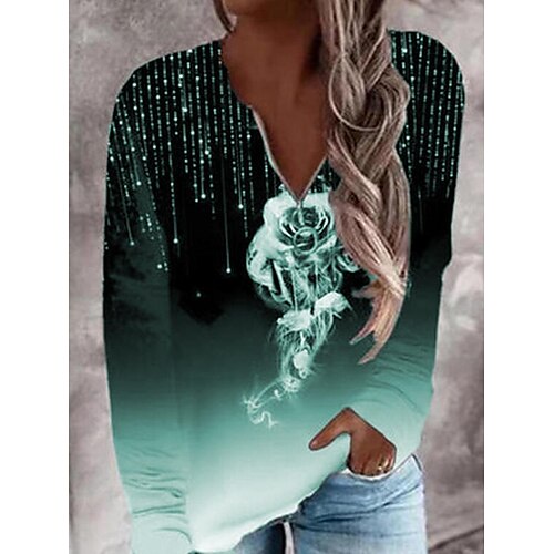 2022 foreign trade cross-border new women's clothing casual zipper v-neck long-sleeved pullover loose digital printing women's t-shirt
2022 foreign trade cross-border new women's clothing casual zipper v-neck long-sleeved pullover loose digital printing women's t-shirt