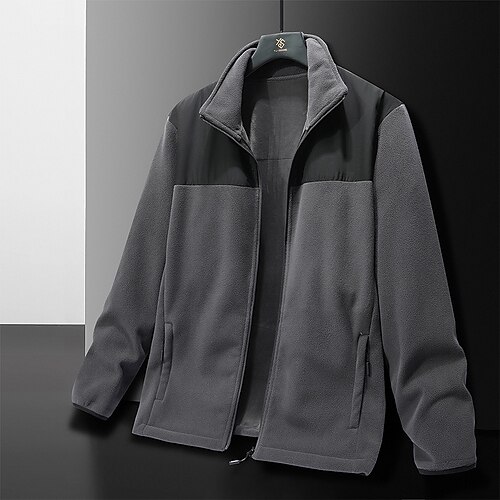 Men's Jacket Waterproof Durable Casual / Daily Outdoor Daily Wear Vacation Zipper Standing Collar Comfort Leisure Jacket Outerwear Color Block Pocket Keep Warm Gray Black / Winter
Men's Jacket Waterproof Durable Casual / Daily Outdoor Daily Wear Vacation Zipper Standing Collar Comfort Leisure Jacket Outerwear Color Block Pocket Keep Warm Gray Black / Winter