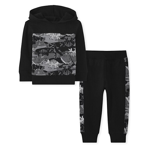 Kids Boys Hoodie & Pants Outfit Animal Dinosaur Long Sleeve Set Outdoor Sports Cool Winter Fall 7-13 Years Black
Kids Boys Hoodie & Pants Outfit Animal Dinosaur Long Sleeve Set Outdoor Sports Cool Winter Fall 7-13 Years Black