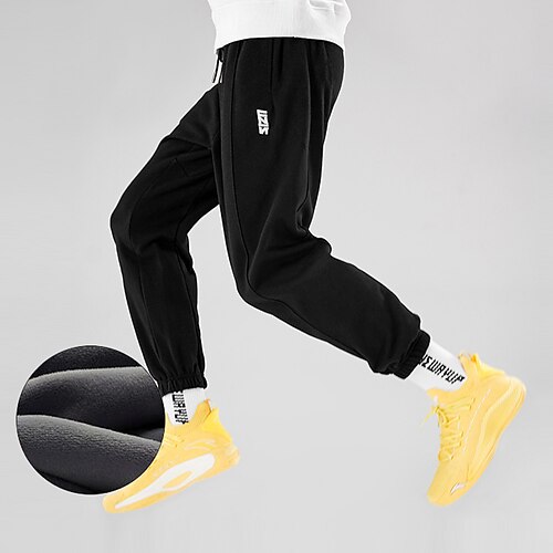 Men's Joggers Sweatpants Embroidered Drawstring High Waist Bottoms Outdoor Athleisure Winter Fleece Breathable Soft Running Walking Jogging Sportswear Activewear Solid Colored Gray Black / Stretchy
Men's Joggers Sweatpants Embroidered Drawstring High Waist Bottoms Outdoor Athleisure Winter Fleece Breathable Soft Running Walking Jogging Sportswear Activewear Solid Colored Gray Black / Stretchy