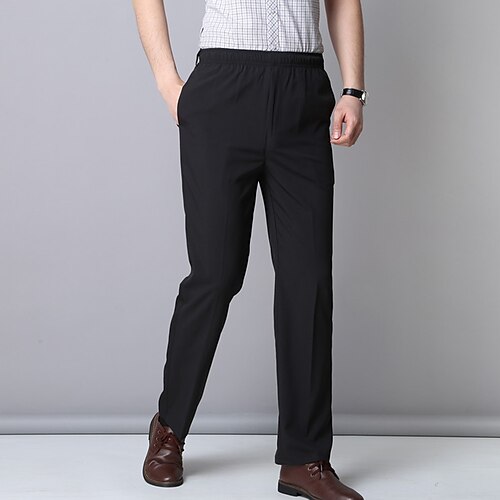 Men's Trousers Casual Pants Pocket Straight Leg Solid Colored Comfort Business Daily Going out Streetwear Chic & Modern Black Dark Blue High Waist Micro-elastic
Men's Trousers Casual Pants Pocket Straight Leg Solid Colored Comfort Business Daily Going out Streetwear Chic & Modern Black Dark Blue High Waist Micro-elastic