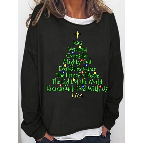Women's Sweatshirt Pullover Basic Green Black Blue Graphic Christmas Round Neck Long Sleeve S M L XL 2XL 3XL
Women's Sweatshirt Pullover Basic Green Black Blue Graphic Christmas Round Neck Long Sleeve S M L XL 2XL 3XL