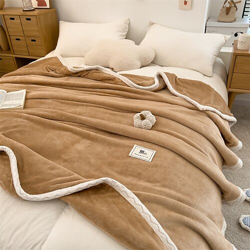 Solid Color Thickened Blanket Office Nap Blanket Sofa Blanket Bed Warm Single Double Velvet Sheet
Solid Color Thickened Blanket Office Nap Blanket Sofa Blanket Bed Warm Single Double Velvet Sheet