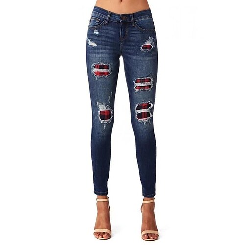 Per donna Jeans Denim Nero Blu scuro Di tendenza Natale Casual / quotidiano Tasche laterali Media elasticità Lunghezza intera Comfort Multicolor S M L XL 2XL / Tagliato
Per donna Jeans Denim Nero Blu scuro Di tendenza Natale Casual / quotidiano Tasche laterali Media elasticità Lunghezza intera Comfort Multicolor S M L XL 2XL / Tagliato