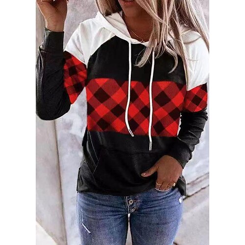 Women's Hoodie Sweatshirt Pullover Basic Front Pocket Yellow White Leopard Plaid Street Hoodie Long Sleeve S M L XL 2XL 3XL
Women's Hoodie Sweatshirt Pullover Basic Front Pocket Yellow White Leopard Plaid Street Hoodie Long Sleeve S M L XL 2XL 3XL