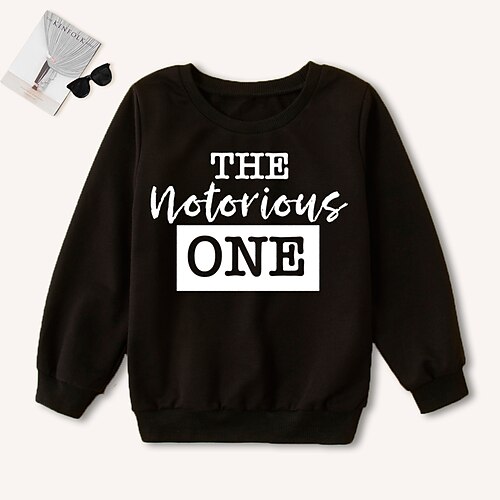 Toddler Girls' Sweatshirt Letter Outdoor Long Sleeve Crewneck Daily 3-7 Years Fall Black / Spring
Toddler Girls' Sweatshirt Letter Outdoor Long Sleeve Crewneck Daily 3-7 Years Fall Black / Spring
