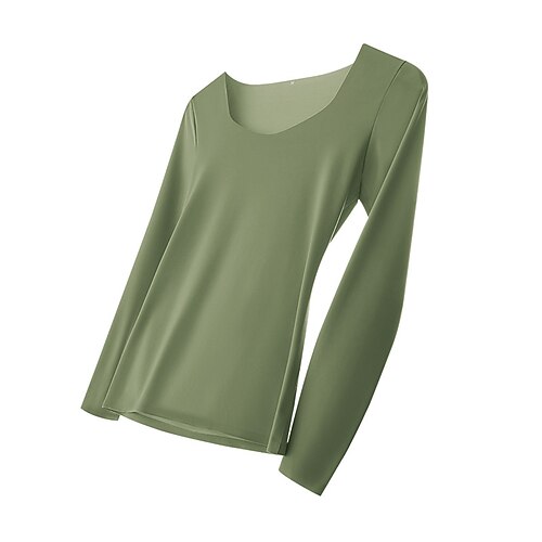 Women's Pajamas Winter Top Thermal Underwear Pjs Pure Color Simple Comfort Soft Home Daily Bed Nylon Warm Crew Neck Long Sleeve Winter Fall Pink Yellow
Women's Pajamas Winter Top Thermal Underwear Pjs Pure Color Simple Comfort Soft Home Daily Bed Nylon Warm Crew Neck Long Sleeve Winter Fall Pink Yellow