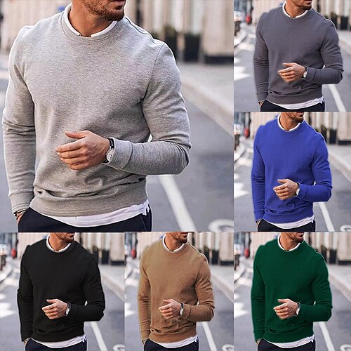 Herre Bluse Pullover trøje Rillet Strikke Beskåret Strikket Helfarve Rund hals Hold Varm Moderne Moderne Arbejde Dagligdagstøj Tøj Efterår vinter Sort Blå S M L
Herre Bluse Pullover trøje Rillet Strikke Beskåret Strikket Helfarve Rund hals Hold Varm Moderne Moderne Arbejde Dagligdagstøj Tøj Efterår vinter Sort Blå S M L