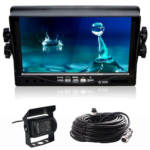 

ksj-701 7 inch TFT-LCD 1080p 1/4 inch color CMOS Wired 170 Degree 7 inch Car Rear View Kit LCD Screen / AHD for Car / Bus Reversing camera