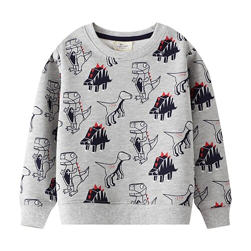 Kids Boys Sweatshirt Dinosaur School Long Sleeve Active 3-6 Years Winter Gray
Kids Boys Sweatshirt Dinosaur School Long Sleeve Active 3-6 Years Winter Gray