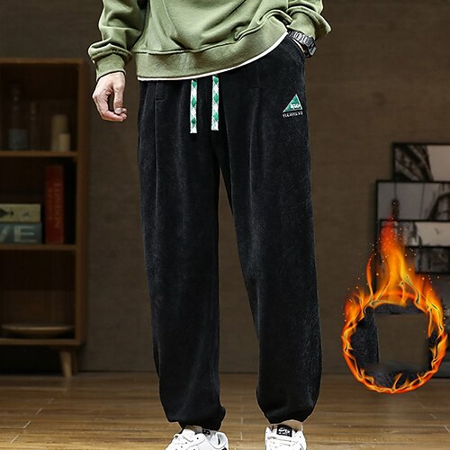 Men's Active Fleece Pants Joggers Winter Pants Trousers Pocket Drawstring Elastic Waist Solid Color Comfort Warm Daily Going out Streetwear Stylish Athleisure Grey Black Micro-elastic
Men's Active Fleece Pants Joggers Winter Pants Trousers Pocket Drawstring Elastic Waist Solid Color Comfort Warm Daily Going out Streetwear Stylish Athleisure Grey Black Micro-elastic