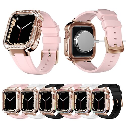 1PC Smart Watch Band with Case Compatible with Apple iWatch Series 7 Series 8 for iWatch Smartwatch Strap Wristband TPU Metal Waterproof Luxury Adjustable
1PC Smart Watch Band with Case Compatible with Apple iWatch Series 7 Series 8 for iWatch Smartwatch Strap Wristband TPU Metal Waterproof Luxury Adjustable