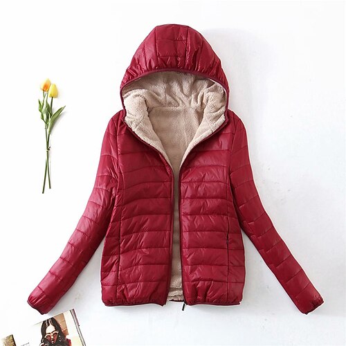 Women's Winter Jacket Winter Coat Parka Warm Breathable Outdoor Daily Wear Vacation Going out Zipper Pocket Fleece Lined Zipper Hoodie Casual Lady Comfortable Solid Color Regular Fit Outerwear Long
Women's Winter Jacket Winter Coat Parka Warm Breathable Outdoor Daily Wear Vacation Going out Zipper Pocket Fleece Lined Zipper Hoodie Casual Lady Comfortable Solid Color Regular Fit Outerwear Long