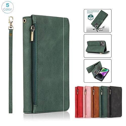 Phone Case For Samsung Galaxy Wallet Card iPhone 14 Pro Max 13 12 11 Pro Max Mini X XR XS 8 7 Plus Wallet Zipper with Wrist Strap Solid Colored TPU PU Leather
Phone Case For Samsung Galaxy Wallet Card iPhone 14 Pro Max 13 12 11 Pro Max Mini X XR XS 8 7 Plus Wallet Zipper with Wrist Strap Solid Colored TPU PU Leather