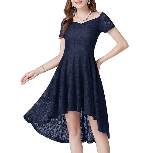 A-Line Cocktail Dresses Vintage Dress Party Wear Knee Length Short Sleeve Strapless Lace with 2022
A-Line Cocktail Dresses Vintage Dress Party Wear Knee Length Short Sleeve Strapless Lace with 2022