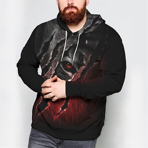 Men's Plus Size Hoodie Big and Tall Tiger Hooded Long Sleeve Spring Fall Basic Designer Casual Big and Tall Daily Sports Tops
Men's Plus Size Hoodie Big and Tall Tiger Hooded Long Sleeve Spring Fall Basic Designer Casual Big and Tall Daily Sports Tops