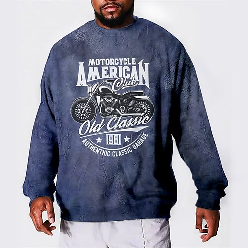 Men's Plus Size Pullover Sweatshirt Big and Tall Graphic Crew Neck Long Sleeve Spring & Fall Basic Fashion Streetwear Comfortable Casual Sports Tops
Men's Plus Size Pullover Sweatshirt Big and Tall Graphic Crew Neck Long Sleeve Spring & Fall Basic Fashion Streetwear Comfortable Casual Sports Tops
