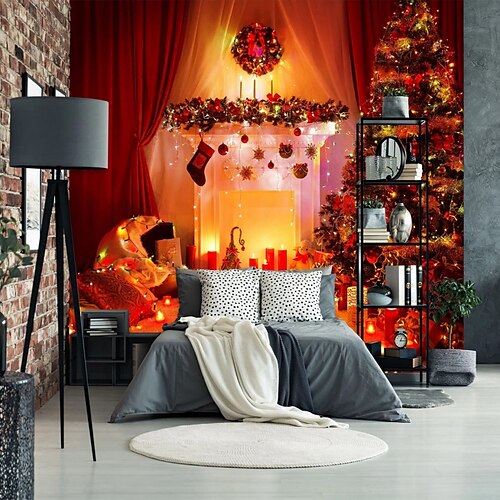 3D Happy Christmas Mural Wallpaper Wall Sticker Covering Print Peel and Stick Removable PVC/Vinyl Material Self Adhesive/Adhesive Required Wall Decor Wall Mural for Living Room Bedroom
3D Happy Christmas Mural Wallpaper Wall Sticker Covering Print Peel and Stick Removable PVC/Vinyl Material Self Adhesive/Adhesive Required Wall Decor Wall Mural for Living Room Bedroom