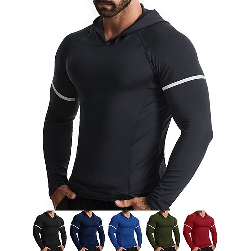 Men's Workout Shirt Running Shirt Long Sleeve Top Athletic Athleisure Winter Breathable Quick Dry Soft Running Jogging Training Sportswear Activewear Color Block Dark Grey Black Army Green
Men's Workout Shirt Running Shirt Long Sleeve Top Athletic Athleisure Winter Breathable Quick Dry Soft Running Jogging Training Sportswear Activewear Color Block Dark Grey Black Army Green