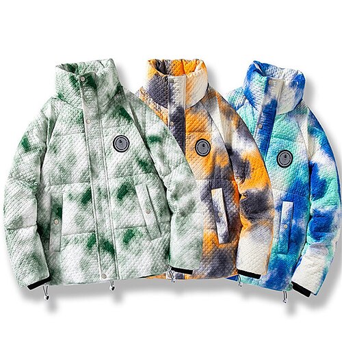 Men's Coat Warm Sports & Outdoor Zipper Tie Dye Gradual 3D Printed Graphic Standing Collar Fashion Jacket Outerwear Long Sleeve Pocket Fall & Winter
Men's Coat Warm Sports & Outdoor Zipper Tie Dye Gradual 3D Printed Graphic Standing Collar Fashion Jacket Outerwear Long Sleeve Pocket Fall & Winter