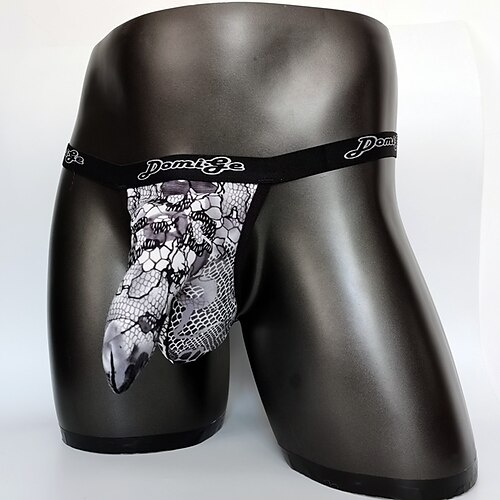 Men's G-string Underwear 1 PC Underwear Simple Sexy Print Leopard Plant Spandex Low Waist Super Sexy Comfort Black Camel White M L XL
Men's G-string Underwear 1 PC Underwear Simple Sexy Print Leopard Plant Spandex Low Waist Super Sexy Comfort Black Camel White M L XL
