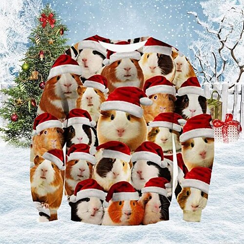 Kids Boys Ugly Christmas Sweatshirt Pullover Animal Long Sleeve Crewneck Children Top Outdoor Sweatshirt Pullover Fashion Cute Brown Winter 7-13 Years
Kids Boys Ugly Christmas Sweatshirt Pullover Animal Long Sleeve Crewneck Children Top Outdoor Sweatshirt Pullover Fashion Cute Brown Winter 7-13 Years