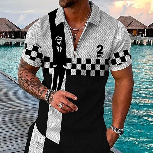 Per uomo POLO Camicia da golf Golf A quadri Stampe astratte Collo ripiegabile Verde Nero Blu Giallo Rosso Stampa 3D Esterno Strada Maniche corte Cerniera Stampa Abbigliamento Di tendenza Originale
Per uomo POLO Camicia da golf Golf A quadri Stampe astratte Collo ripiegabile Verde Nero Blu Giallo Rosso Stampa 3D Esterno Strada Maniche corte Cerniera Stampa Abbigliamento Di tendenza Originale