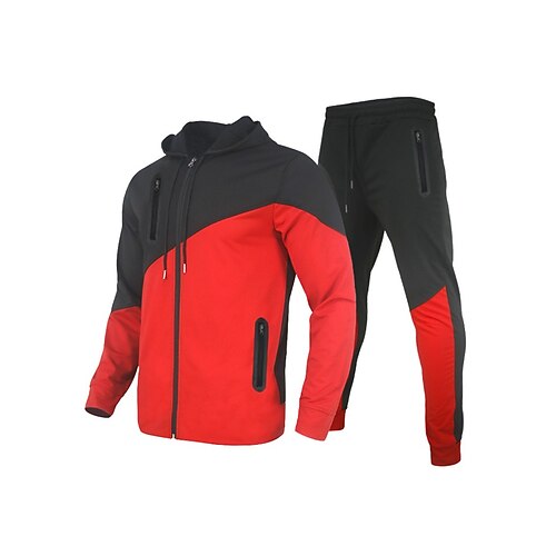 Herre Joggedress sweatsuit 2 deler Full glidelås Atletisk Vinter Langermet Pustende Hurtigtørkende Fukttransport Trening Treningsøkt Løp Sports Sportsklær Fargeblokk Rød / Svart Grå Svart SvartGrå
Herre Joggedress sweatsuit 2 deler Full glidelås Atletisk Vinter Langermet Pustende Hurtigtørkende Fukttransport Trening Treningsøkt Løp Sports Sportsklær Fargeblokk Rød / Svart Grå Svart SvartGrå