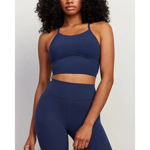 Seamless Sports Bra Workout Yoga Crisscross Back High Neck Cross Strap Running Fitness Top for Women Nylon Spandex
Seamless Sports Bra Workout Yoga Crisscross Back High Neck Cross Strap Running Fitness Top for Women Nylon Spandex