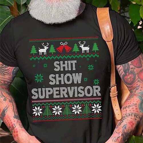 Men's T shirt Tee Christmas t shirts Letter Graphic Prints Crew Neck Black Dark Green Royal Blue Red Hot Stamping Christmas Street Short Sleeve Print Clothing Apparel Fashion Designer Casual
Men's T shirt Tee Christmas t shirts Letter Graphic Prints Crew Neck Black Dark Green Royal Blue Red Hot Stamping Christmas Street Short Sleeve Print Clothing Apparel Fashion Designer Casual