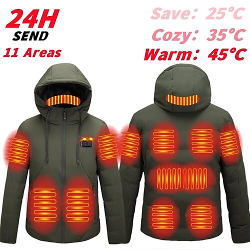 11 Area Men's Heated Vest Men Women Parka Jacket Autumn Winter Cycling Warm USB Electric Heated Outdoor Sports Vests For Hunting
11 Area Men's Heated Vest Men Women Parka Jacket Autumn Winter Cycling Warm USB Electric Heated Outdoor Sports Vests For Hunting
