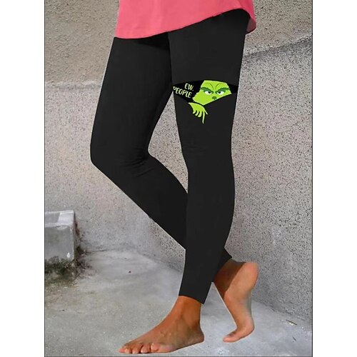 Women's Pants Trousers Leggings Cotton Blend Green / Black Vacation Casual Christmas Print High Elasticity Ankle-Length Thicken Plants S M L XL 2XL
Women's Pants Trousers Leggings Cotton Blend Green / Black Vacation Casual Christmas Print High Elasticity Ankle-Length Thicken Plants S M L XL 2XL