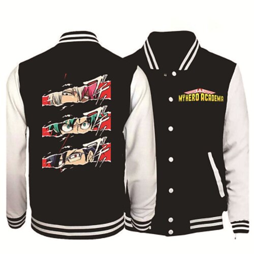 Inspired by My Hero Academia Todoroki Shoto Bakugou Katsuki Deku Outerwear Anime Printing Coat For Men's Women's Unisex Adults' Hot Stamping Polyster
Inspired by My Hero Academia Todoroki Shoto Bakugou Katsuki Deku Outerwear Anime Printing Coat For Men's Women's Unisex Adults' Hot Stamping Polyster