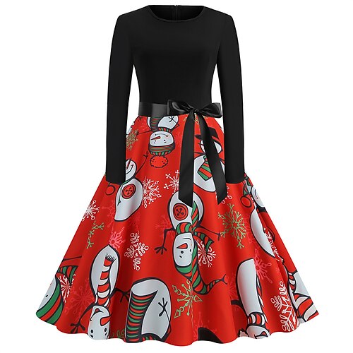 Women's Christmas Vintage Dress Green Black Light Red Red Light Blue Long Sleeve Print Print Winter Fall Crew Neck Vintage 2022 S M L XL 2XL 3XL
Women's Christmas Vintage Dress Green Black Light Red Red Light Blue Long Sleeve Print Print Winter Fall Crew Neck Vintage 2022 S M L XL 2XL 3XL
