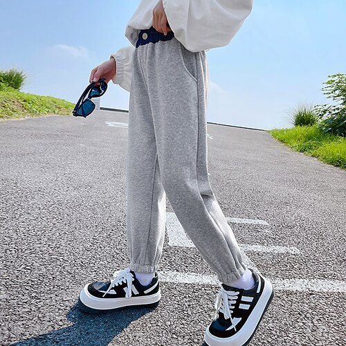 Kids Girls' Trousers Solid Color Basic Pocket School 7-13 Years Winter Dusty Blue Gray
Kids Girls' Trousers Solid Color Basic Pocket School 7-13 Years Winter Dusty Blue Gray
