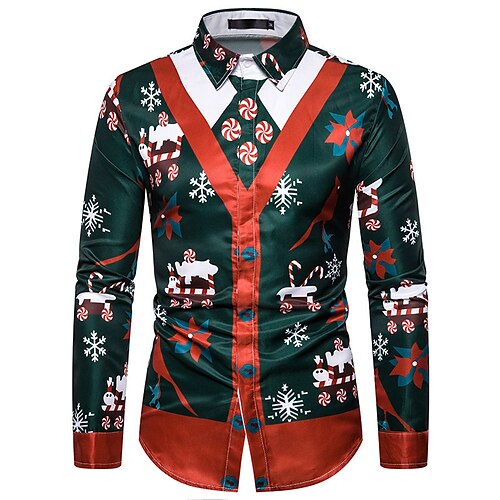 Men's Shirt Graphic Prints Snowflake Turndown Green 3D Print Christmas Street Long Sleeve Button-Down Print Clothing Apparel Fashion Designer Casual Soft
Men's Shirt Graphic Prints Snowflake Turndown Green 3D Print Christmas Street Long Sleeve Button-Down Print Clothing Apparel Fashion Designer Casual Soft