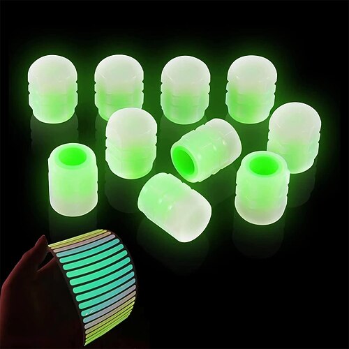 8stk/16stk selvlysende hjulhette dekkventilstamme fluorescerende dekkventilhetter lyser lysende om natten med 20 reflekterende klistremerker lufthetter deksel for bil lastebil suv motorsykler
8stk/16stk selvlysende hjulhette dekkventilstamme fluorescerende dekkventilhetter lyser lysende om natten med 20 reflekterende klistremerker lufthetter deksel for bil lastebil suv motorsykler