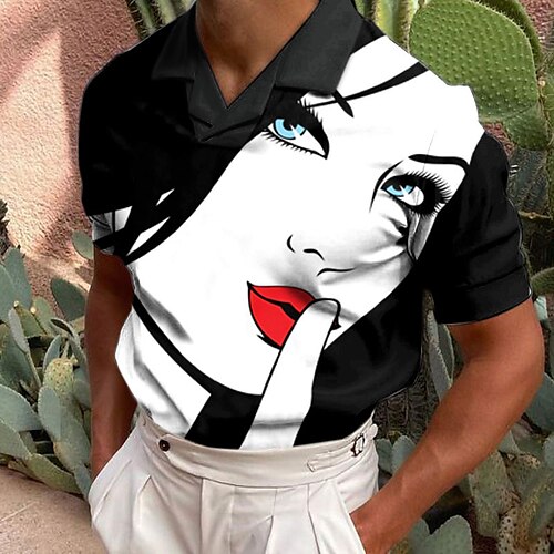 Men's Polo Shirt Golf Shirt Abstract Graphic Prints Turndown Black 3D Print Outdoor Street Short Sleeves Print Clothing Apparel Fashion Designer Casual Breathable
Men's Polo Shirt Golf Shirt Abstract Graphic Prints Turndown Black 3D Print Outdoor Street Short Sleeves Print Clothing Apparel Fashion Designer Casual Breathable