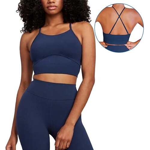 Seamless Longline Sports Bra Workout Yoga Crisscross Back High Neck Cross Strap Running Fitness Top for Women Nylon Spandex
Seamless Longline Sports Bra Workout Yoga Crisscross Back High Neck Cross Strap Running Fitness Top for Women Nylon Spandex