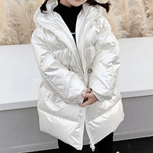 Toddler Girls' Down Coat Solid Color Fashion Outdoor Cotton Coat Outerwear 3-7 Years Winter Black White
Toddler Girls' Down Coat Solid Color Fashion Outdoor Cotton Coat Outerwear 3-7 Years Winter Black White
