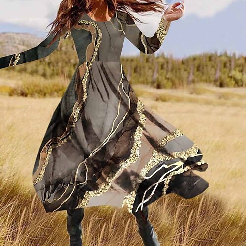 Women's Casual Dress Swing Dress Midi Dress Gray Long Sleeve Ombre Pocket Winter Fall Spring Crew Neck Fashion Daily Weekend 2022 S M L XL XXL 3XL
Women's Casual Dress Swing Dress Midi Dress Gray Long Sleeve Ombre Pocket Winter Fall Spring Crew Neck Fashion Daily Weekend 2022 S M L XL XXL 3XL