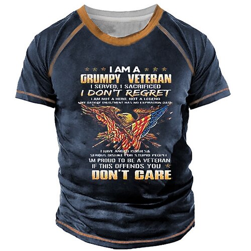 Men's T shirt Tee Graphic Prints Eagle National Flag Crew Neck Black Blue Dark Green 3D Print Outdoor Street Short Sleeve Patchwork Print Clothing Apparel Sports Designer Casual
Men's T shirt Tee Graphic Prints Eagle National Flag Crew Neck Black Blue Dark Green 3D Print Outdoor Street Short Sleeve Patchwork Print Clothing Apparel Sports Designer Casual