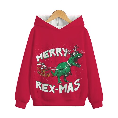 Kids Boys Ugly Christmas Hoodie Pullover Graphic Dinosaur Long Sleeve Pocket Children Top Outdoor 3D Print Hoodie Active Cute Red Winter 7-13 Years Fall Spring
Kids Boys Ugly Christmas Hoodie Pullover Graphic Dinosaur Long Sleeve Pocket Children Top Outdoor 3D Print Hoodie Active Cute Red Winter 7-13 Years Fall Spring