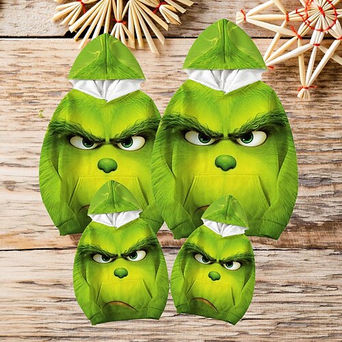 Family Hoodie Cartoon Casual Pocket Green Long Sleeve Adorable Matching Outfits
Family Hoodie Cartoon Casual Pocket Green Long Sleeve Adorable Matching Outfits