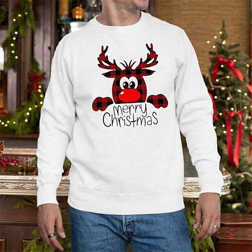Men's Sweatshirt Green Blue Khaki Red Gray Crew Neck Elk Graphic Prints Print Christmas Daily Sports Hot Stamping Basic Designer Casual Fall Spring Clothing Apparel Hoodies Sweatshirts
Men's Sweatshirt Green Blue Khaki Red Gray Crew Neck Elk Graphic Prints Print Christmas Daily Sports Hot Stamping Basic Designer Casual Fall Spring Clothing Apparel Hoodies Sweatshirts