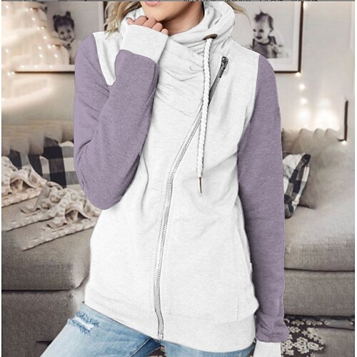Women's Zip Hoodie Sweatshirt Casual Green Purple Pink Plain Home Hoodie Long Sleeve S M L XL 2XL 3XL
Women's Zip Hoodie Sweatshirt Casual Green Purple Pink Plain Home Hoodie Long Sleeve S M L XL 2XL 3XL