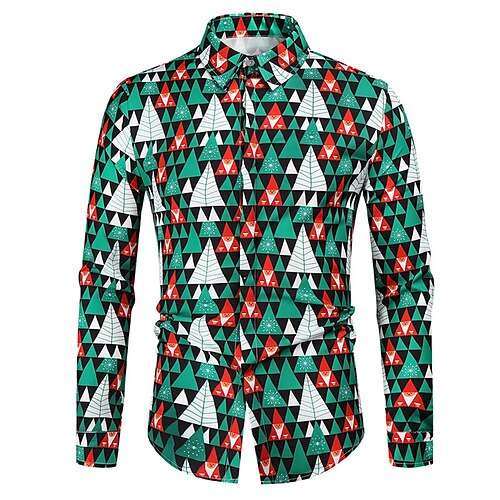 Men's Shirt Tree Graphic Prints Turndown Green 3D Print Christmas Street Long Sleeve Button-Down Print Clothing Apparel Fashion Designer Casual Soft
Men's Shirt Tree Graphic Prints Turndown Green 3D Print Christmas Street Long Sleeve Button-Down Print Clothing Apparel Fashion Designer Casual Soft