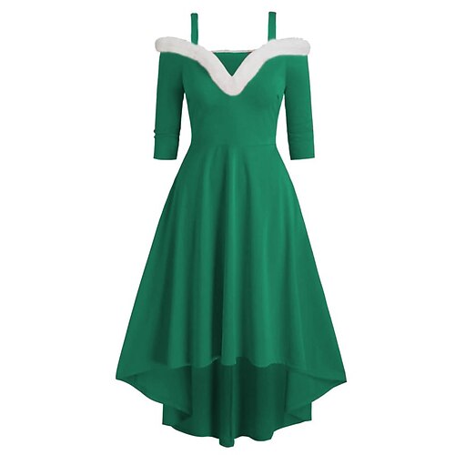 Women's Christmas Black Dress Vintage Dress Midi Dress Green Black Sleeveless Pure Color Faux Fur Trim Winter Fall Autumn V Neck Mature Winter Dress Christmas 2022 S M L XL 2XL
Women's Christmas Black Dress Vintage Dress Midi Dress Green Black Sleeveless Pure Color Faux Fur Trim Winter Fall Autumn V Neck Mature Winter Dress Christmas 2022 S M L XL 2XL